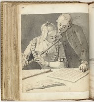 Man en vrouw met dwarsfluit