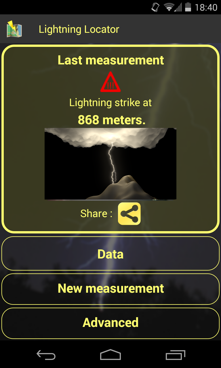 Lightning Locator Screen 2