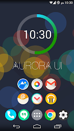 Aurora UI Zooper widget poster 1