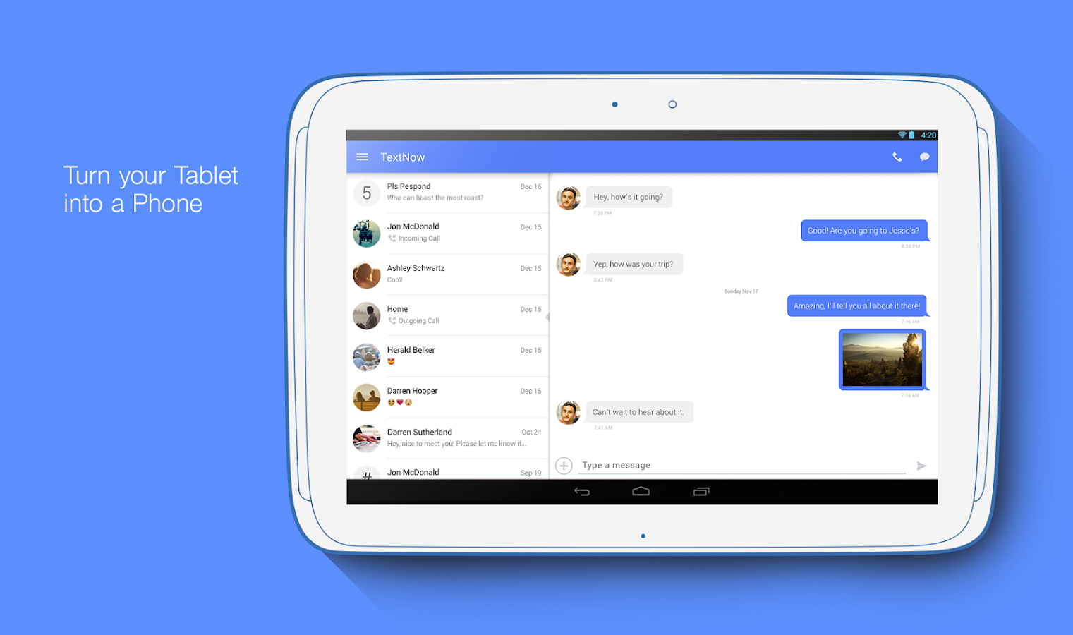    TextNow - free text + calls- screenshot  