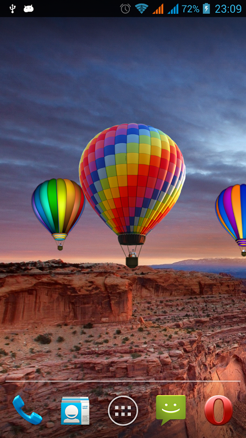 Android application Hot Air Balloon screenshort