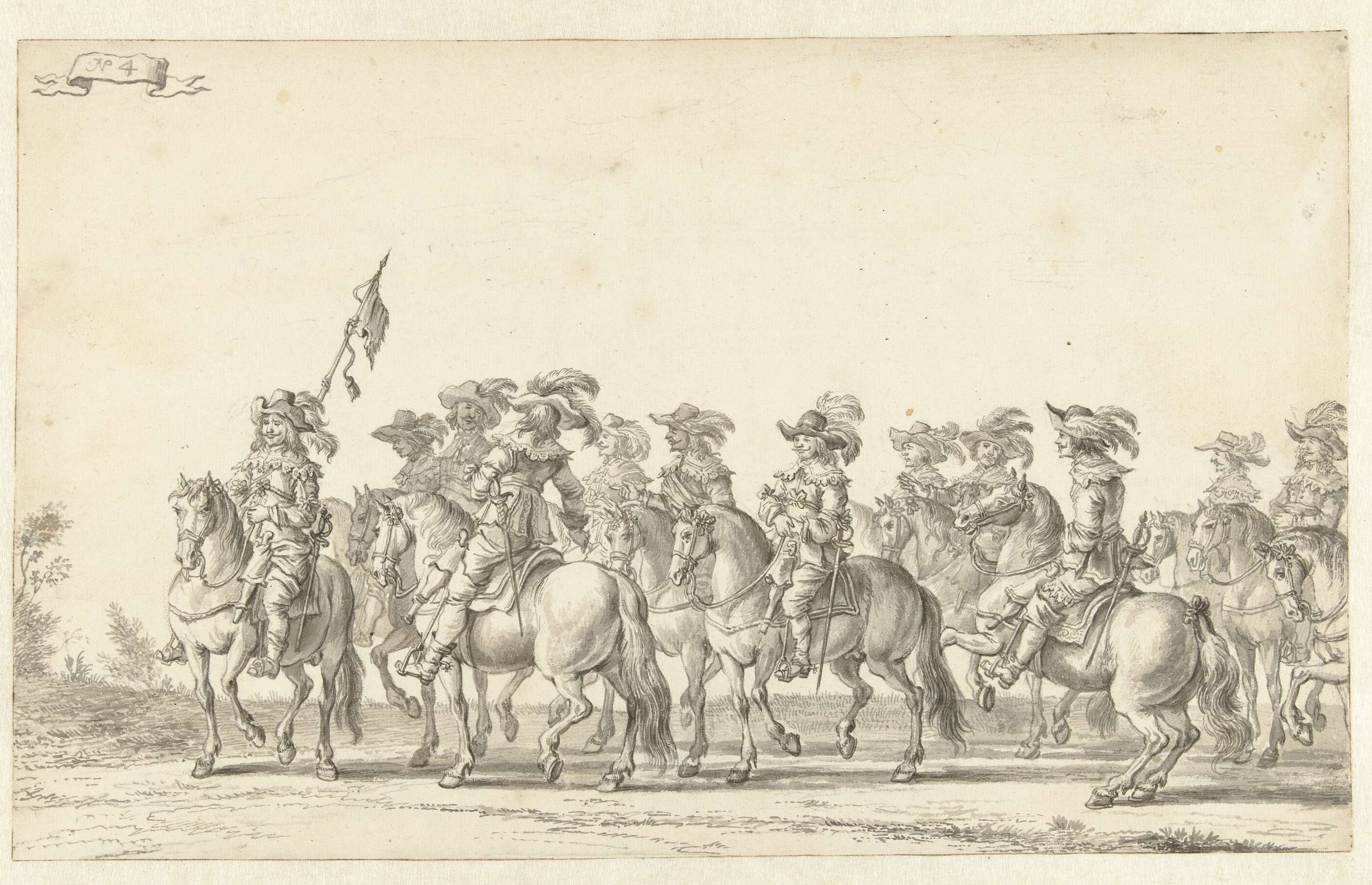 De intocht van Maria de' Medici te Amsterdam in 1638 (plaat 4)