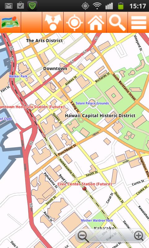 Hawaii Offline mappa Map Screen 3