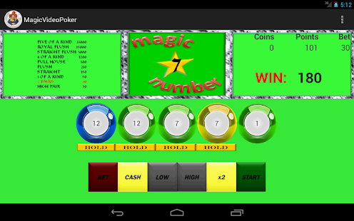 Magic Video Poker