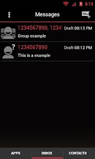 How to download GO SMS THEME - Smooth ICS Red 1.4 mod apk for bluestacks