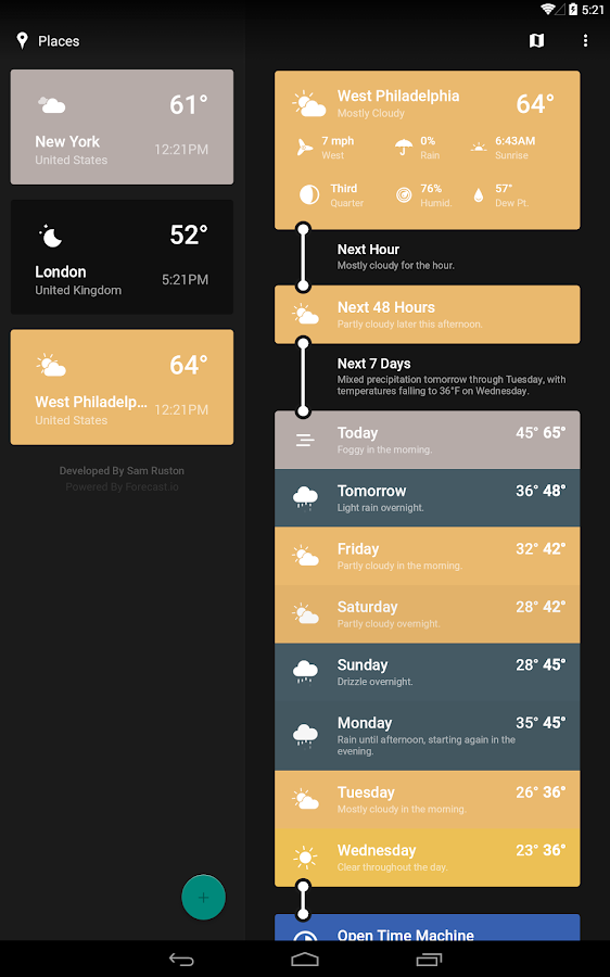 Weather Timeline - Forecast - screenshot