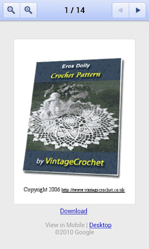 Eros Doily Crochet Pattern