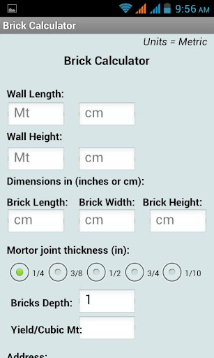 Brick Calculator