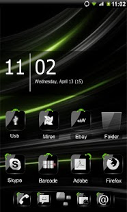 ADW Theme Crystal Black HD - screenshot thumbnail