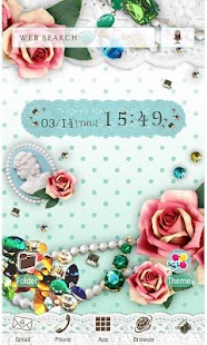 Free JEWELS & ROSES Wallpaper Theme APK for PC