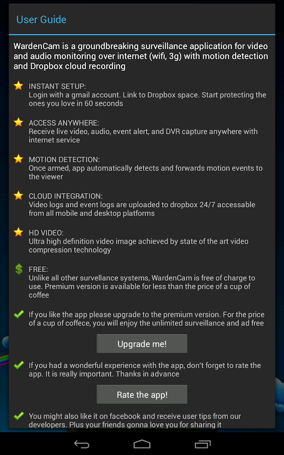 Smart Home Security WardenCam Android Apps on Google Play
