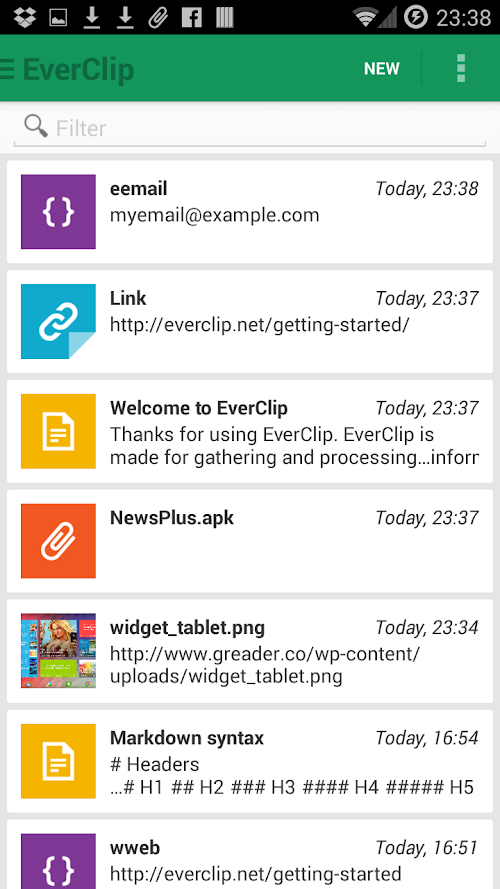 Android application EverClip Premium Unlocker Key screenshort