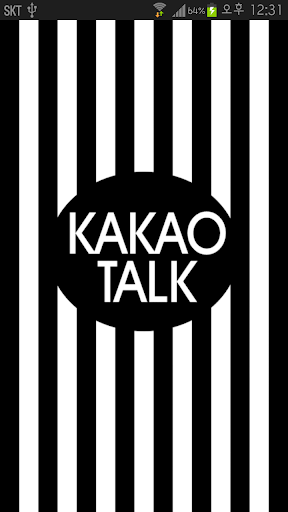 KakaoTalk主題，黑色垂直條紋主題