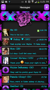 Free GO SMS - Skull Swirl 2 APK
