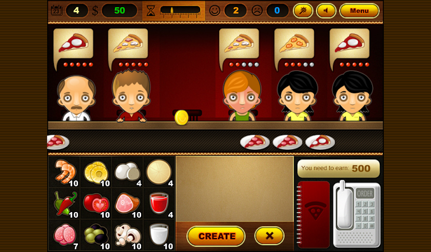 Pizza Bar Screen 2