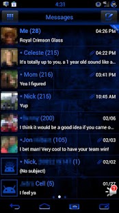 How to download GO SMS Royal Blue Cobalt Theme 1.3 unlimited apk for pc
