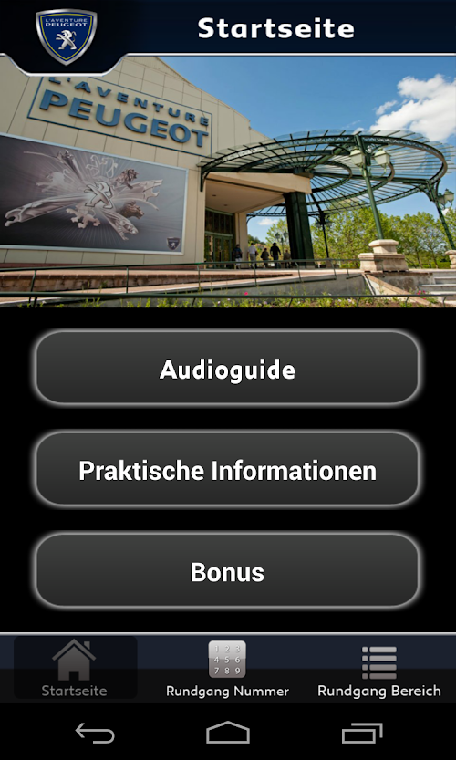 Android application Museum des Peugeot-Abenteuers screenshort