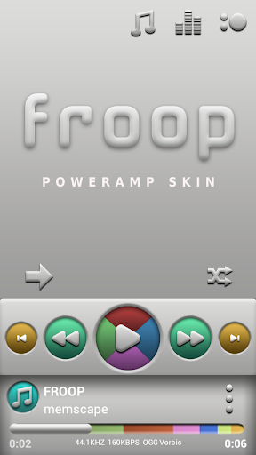 Poweramp skin Froop