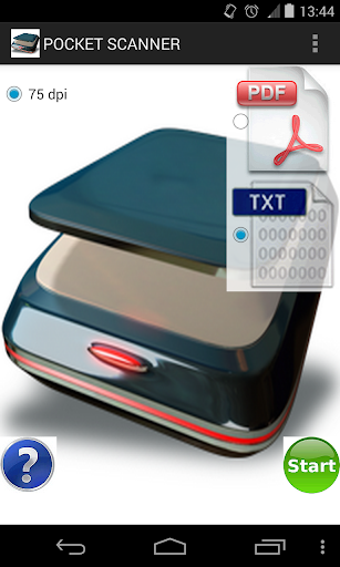 Pocket scanner to PDF or TXT