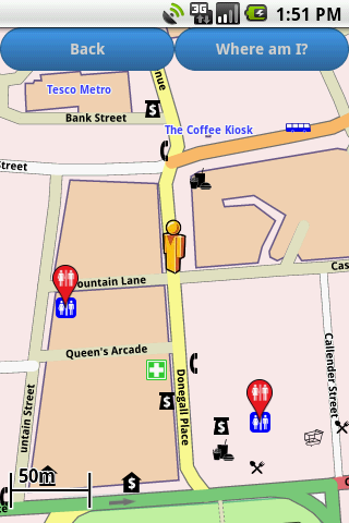 Android application Belfast Amenities Map screenshort