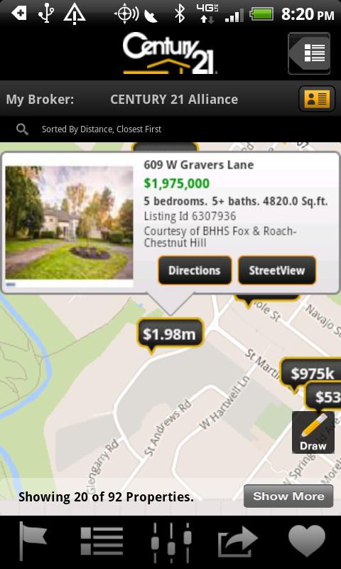 CENTURY 21 Real Estate Mobile Screen 3
