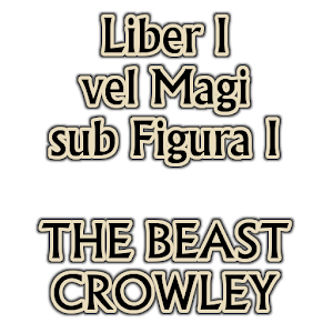 Aleister Crowley Liber I PRO logo
