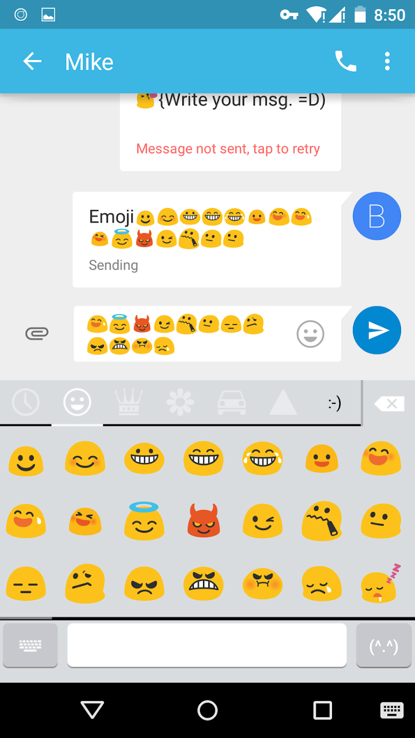 Emoji Keyboard-Emoticons,White Screen 2