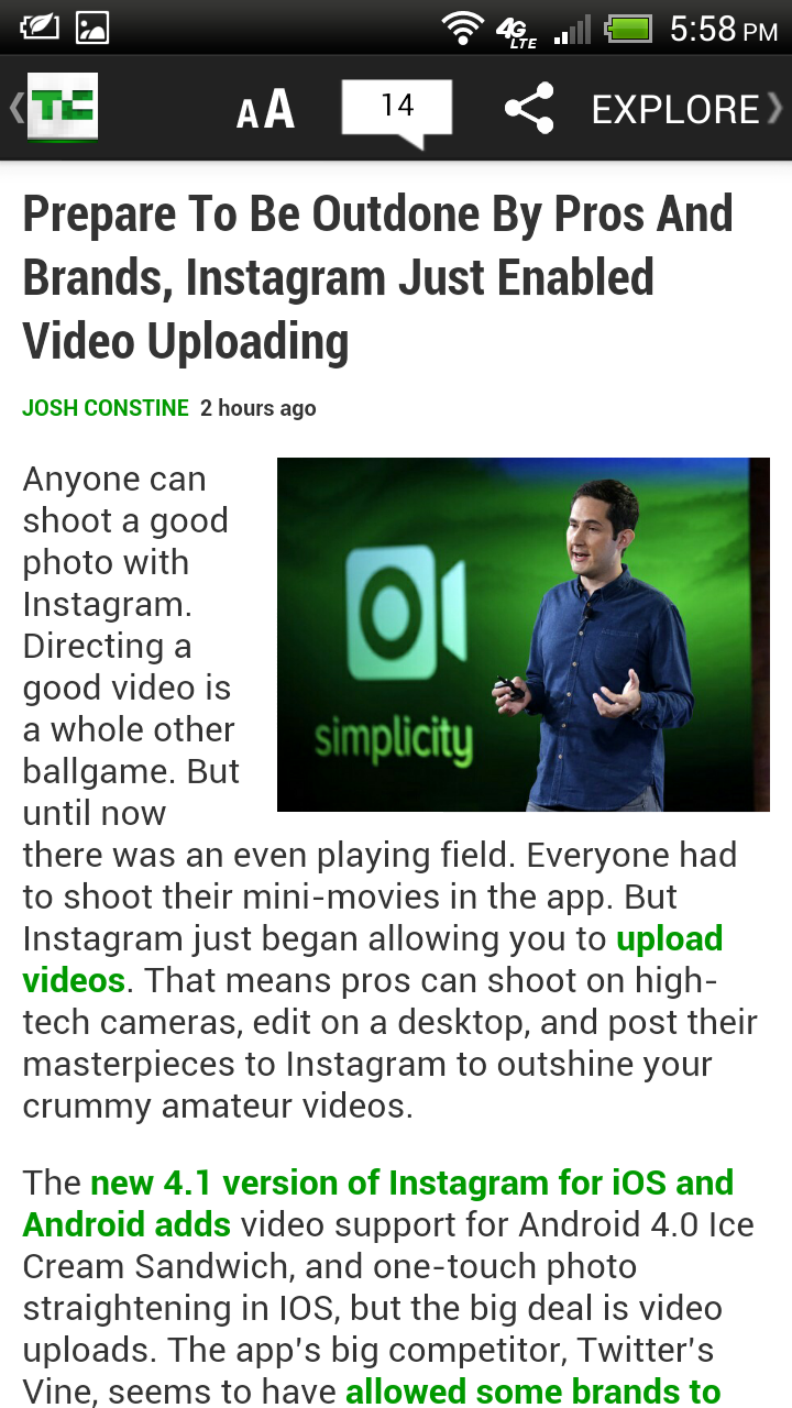 TechCrunch Screen 2