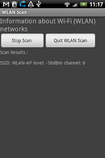 WLAN Scan Screenshots 1