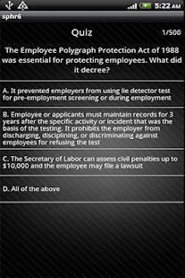 SPHR/PHR Exam Simulator APP Screenshots 7