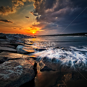 Chigasaki Flow by Nyoman Sundra - Landscapes Waterscapes