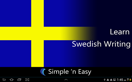 Learn Swedish Writing