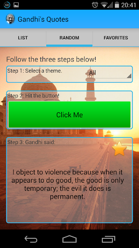 Gandhi's Quotes