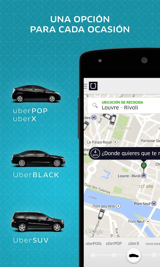   Uber: captura de pantalla 