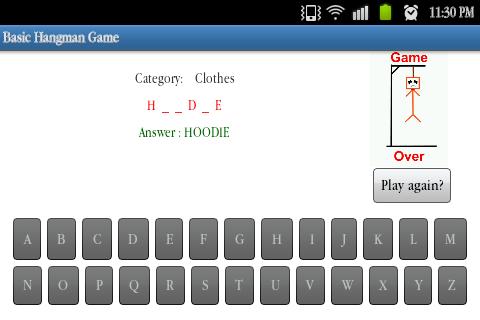 Basic Hangman Game