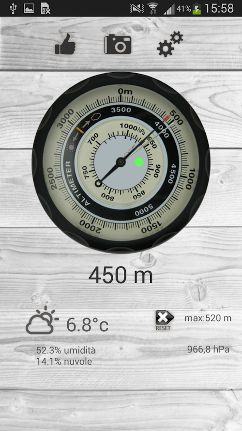 Android application Altimetro - altimeter pro screenshort