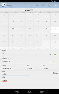 Timetracker / Time clock Screenshots 1