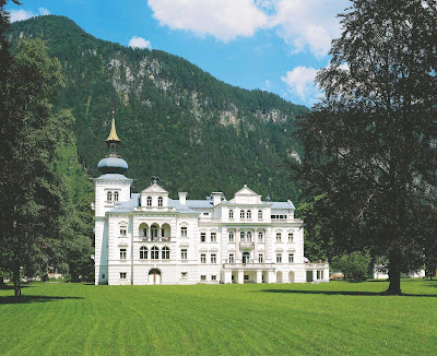 Gruberhof Castle near St. Martin bei Lofer, Austria.