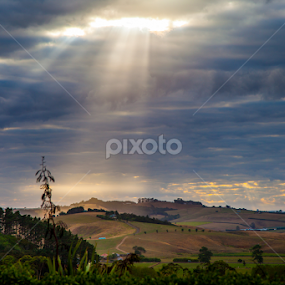 A little break through by Sheena True - Landscapes Cloud Formations