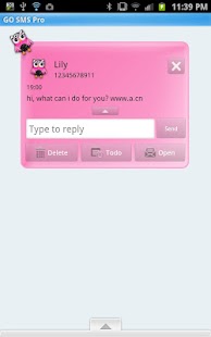 How to install GO SMS - Zebra Pink Owl 1.1 apk for pc