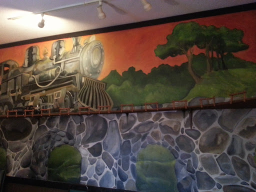 Lincoln Depot Train Mural