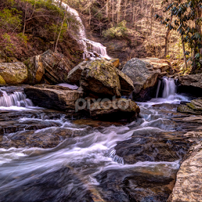Smoky Mountain Stream by Flora Ehrlich - Landscapes Waterscapes