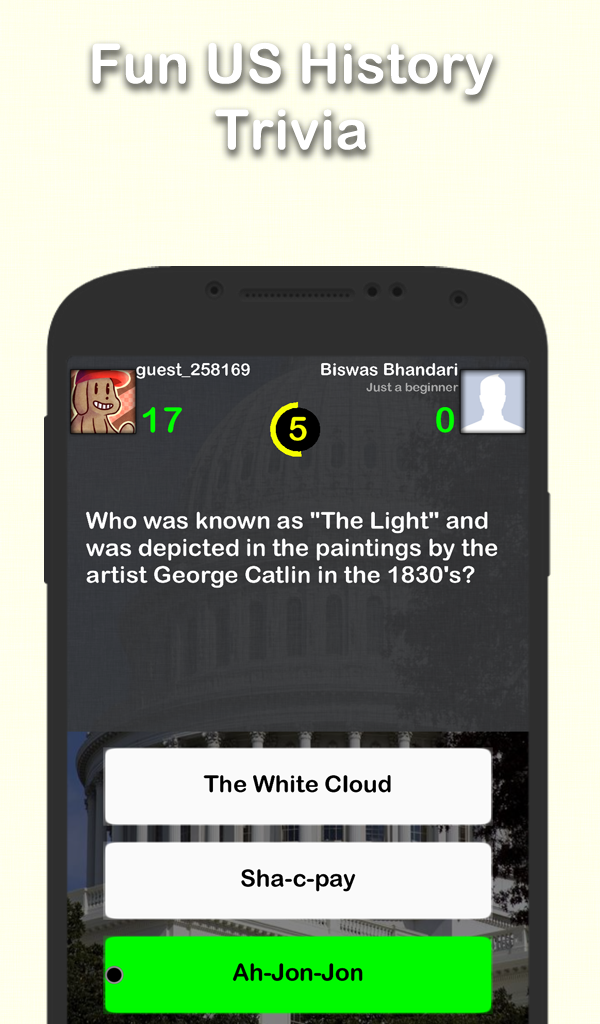 US History Trivia Screen 3