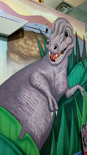 Purple Dinosaur Mural