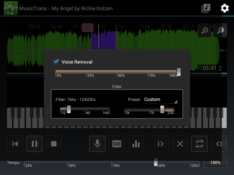 MusicTrans - screenshot