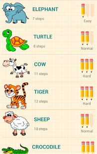 Android application How to Draw Animals screenshot