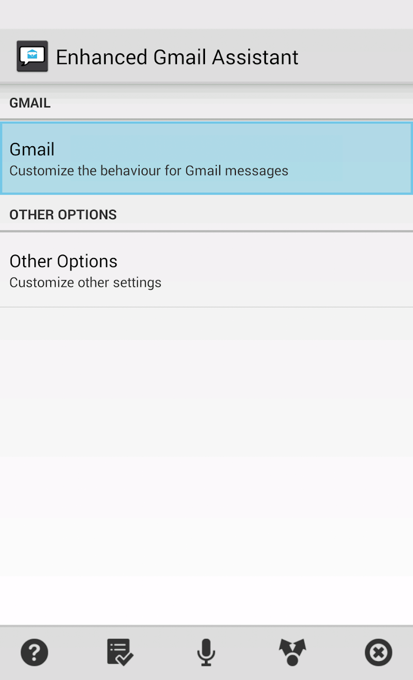 Enhanced Gmail Assistant Screen 1