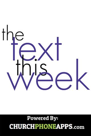 The Text This Week