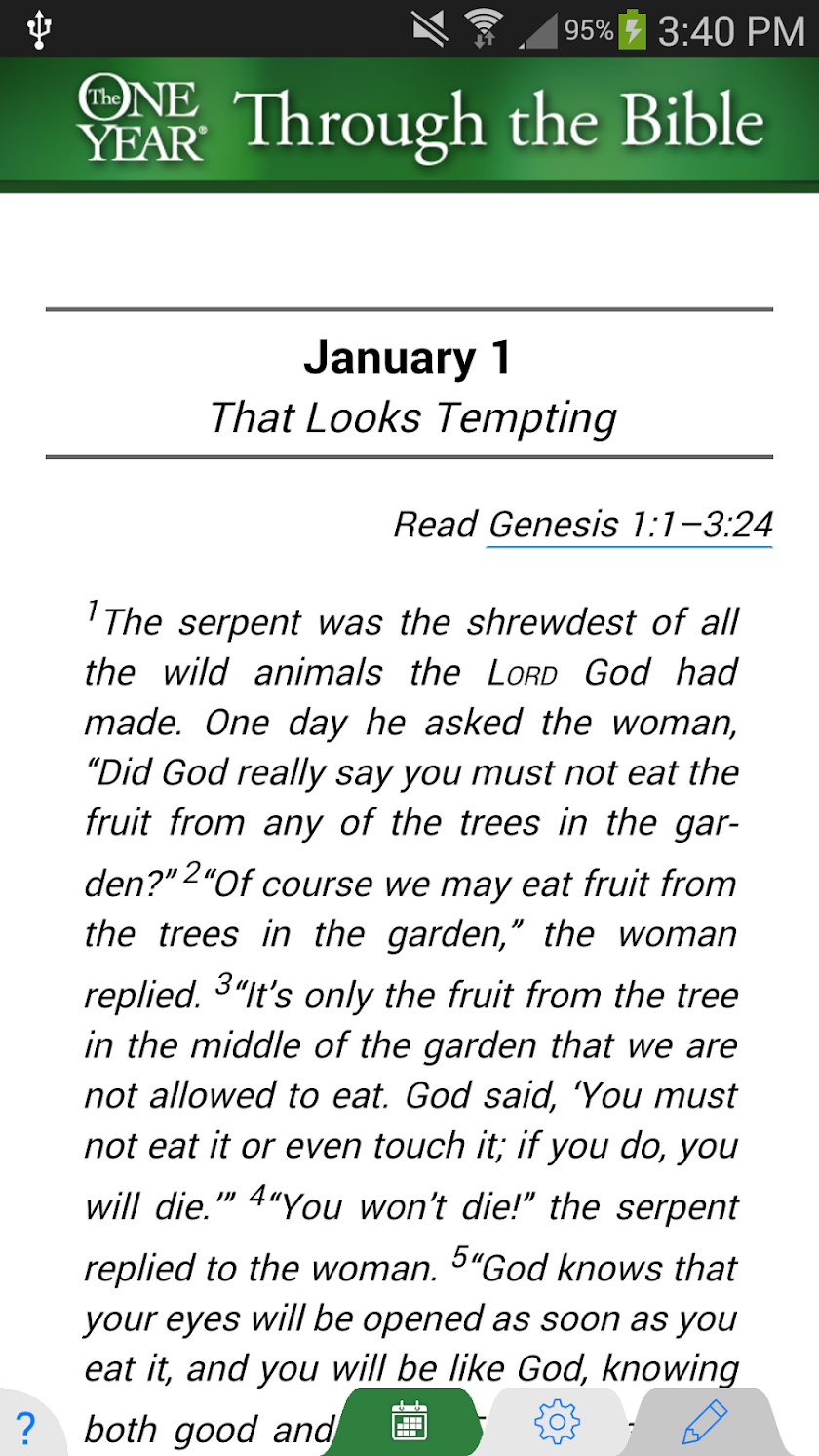 One Year® Thru the Bible Devo Screen 1