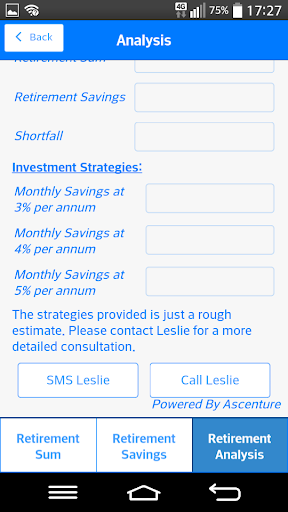 Leslie Retirement Calculator